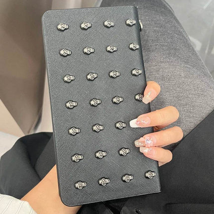 Women Gothic Rivet Skull Credit Card Clip Wallet - Wallet - MIYIN - Mad Fly Essentials