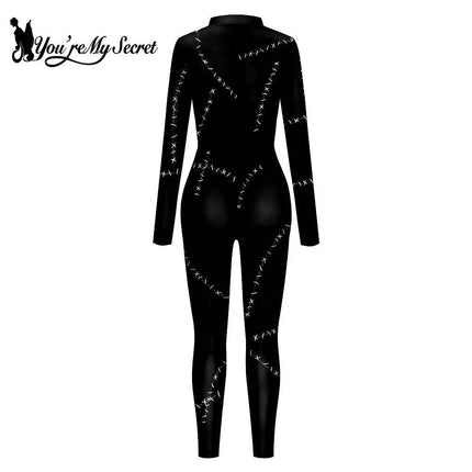 Women Gothic Steampunk Costume Outfit Jumpsuit - Jumpsuit - You're My Secret - Mad Fly Essentials