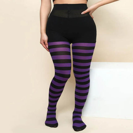 Women Gothic Striped Yoga Fitness Leggings - Fitness Leggings - FCCEXIO - Mad Fly Essentials