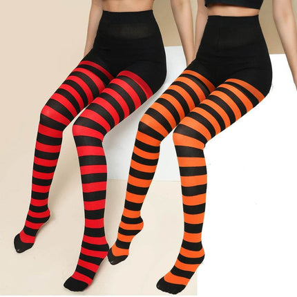 Women Gothic Striped Yoga Fitness Leggings - Fitness Leggings - FCCEXIO - Mad Fly Essentials
