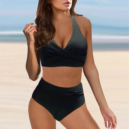 Women Gradient 3D Blue Tankini Swimwear Set - Swimwear Set - Swimmart - Mad Fly Essentials