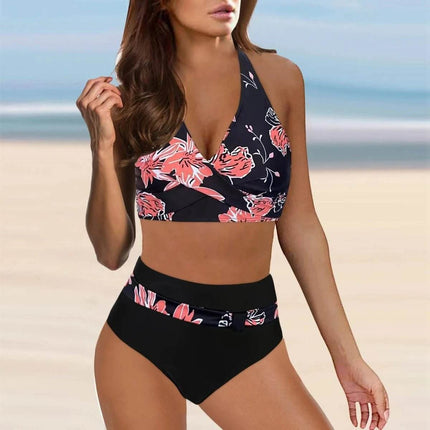 Women Gradient 3D Blue Tankini Swimwear Set - Swimwear Set - Swimmart - Mad Fly Essentials