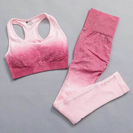 Women Gradient Yoga Fitness Tracksuit - Tracksuit - Tumilkets Womens Apparel - Mad Fly Essentials