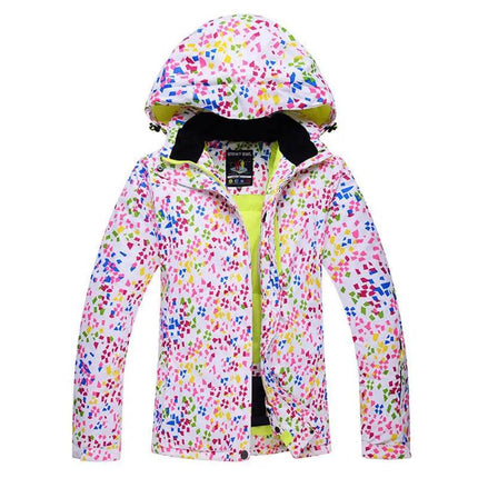 Women Graffiti Windproof Snowboarding Ski Jacket - Jacket - ARCTIC QUEEN - Mad Fly Essentials