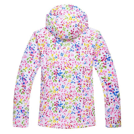 Women Graffiti Windproof Snowboarding Ski Jacket - Jacket - ARCTIC QUEEN - Mad Fly Essentials