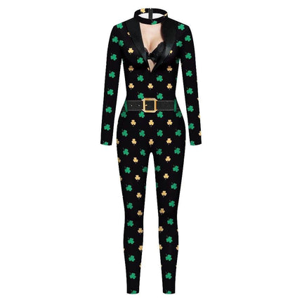 Women Green Cosplay Costume Bodysuit Jumpsuit - Mad Fly Essentials