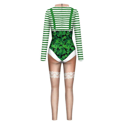 Women Green Cosplay Costume Bodysuit Jumpsuit - Mad Fly Essentials