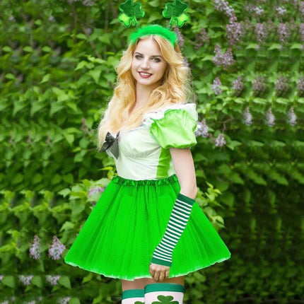 Women Green St Patrick Day Fairy Costume Set - Costume Set - Costumes Plus - Mad Fly Essentials