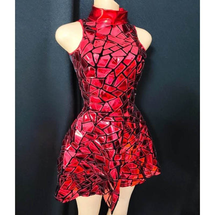 Women Green Star Evening Birthday Mini Dress - Mini Dress - Chicology - Mad Fly Essentials