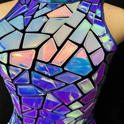 Women Green Star Evening Birthday Mini Dress - Mini Dress - Chicology - Mad Fly Essentials