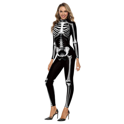 Women Halloween 3D Skeleton Costume - Costume - HaiCospl - Mad Fly Essentials