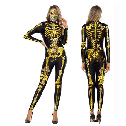 Women Halloween 3D Skeleton Costume - Costume - HaiCospl - Mad Fly Essentials