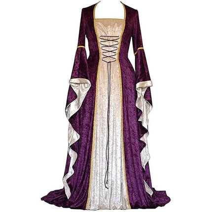 Women Halloween Medieval Retro Court Costume Dress - Costume Dress - Medieval Dress - Mad Fly Essentials