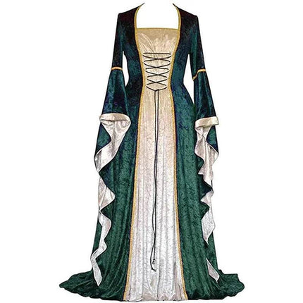 Women Halloween Medieval Retro Court Costume Dress - Costume Dress - Medieval Dress - Mad Fly Essentials
