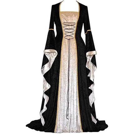 Women Halloween Medieval Retro Court Costume Dress - Costume Dress - Medieval Dress - Mad Fly Essentials