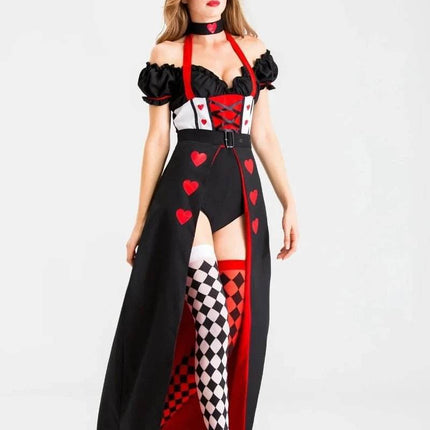 Women Halloween Poker Queen Costume Dress - Costume Dress - Cavalaria Costumes - Mad Fly Essentials