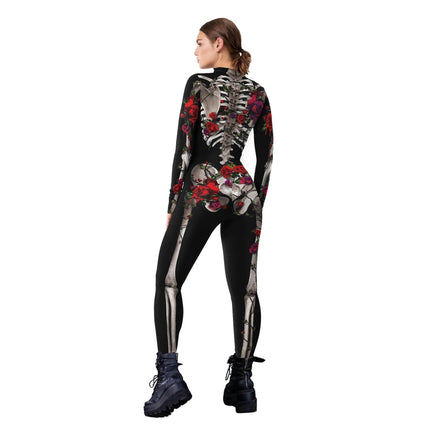 Women Halloween Skeleton Cosplay Outfit Jumpsuit - Jumpsuit - HaiCospl - Mad Fly Essentials