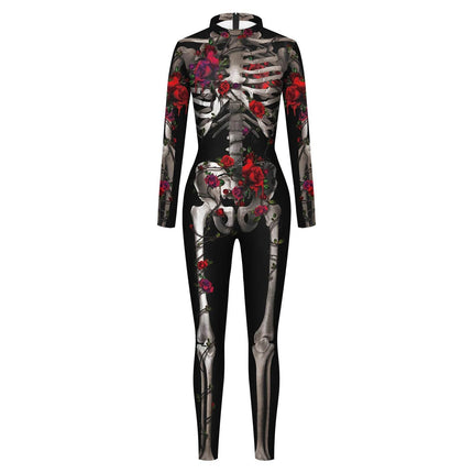 Women Halloween Skeleton Cosplay Outfit Jumpsuit - Jumpsuit - HaiCospl - Mad Fly Essentials