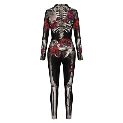 Women Halloween Skeleton Cosplay Outfit Jumpsuit - Jumpsuit - HaiCospl - Mad Fly Essentials