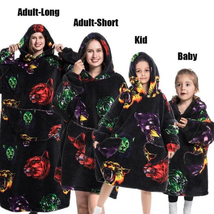 Women Halloween XL Blanket Hoodies - Hoodies - ANIMAL GAME - Mad Fly Essentials