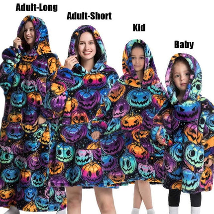 Women Halloween XL Blanket Hoodies - Mad Fly Essentials