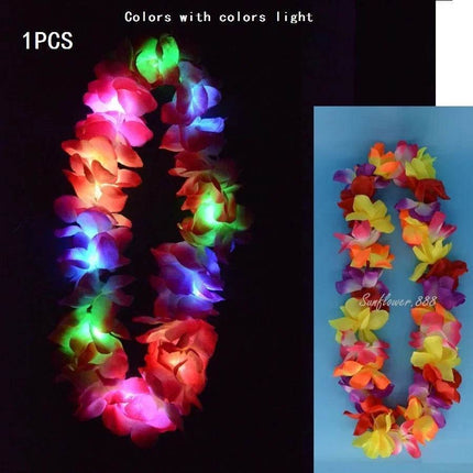 Women Hawaiian Girl LED Garland Party Necklace - Mad Fly Essentials