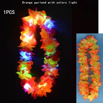 Women Hawaiian Girl LED Garland Party Necklace - Mad Fly Essentials