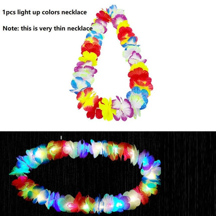 Women Hawaiian Girl LED Garland Party Necklace - Mad Fly Essentials