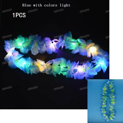 Women Hawaiian Girl LED Garland Party Necklace - Mad Fly Essentials