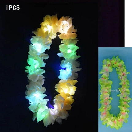 Women Hawaiian Girl LED Garland Party Necklace - Mad Fly Essentials