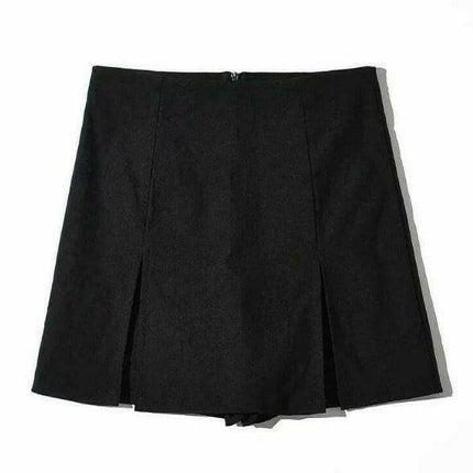Women High - Waist Black A - line Skorts Mini Skirt - Mini Skirt - LOVERGIRL - Mad Fly Essentials