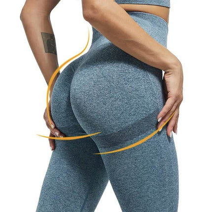 Women High Waist Bubble - Butt Fitness Leggings - Fitness Leggings - Chrleisure - Mad Fly Essentials