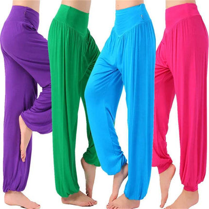 Women High Waist Dance Yoga Harem Pants - Harem Pants - Fitness Essentials - Mad Fly Essentials