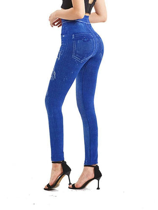 Women High Waist Elastic Slim Solid Fitness Leggings - Fitness Leggings - Sfit - Mad Fly Essentials