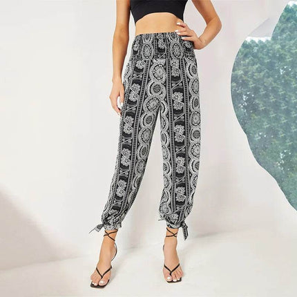 Iamsure Women Fashion New Plus High Waist Hollow Streetwear Harem Pants - Harem Pants - IAMSURE - Mad Fly Essentials