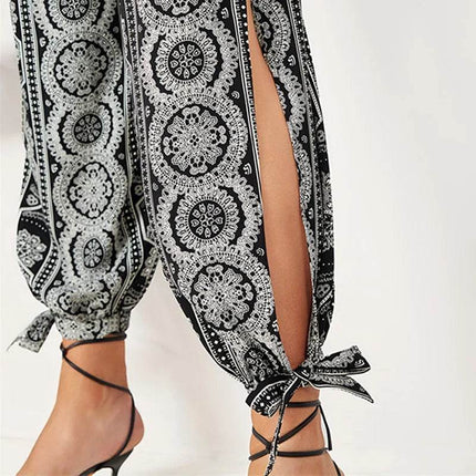 Iamsure Women Fashion New Plus High Waist Hollow Streetwear Harem Pants - Harem Pants - IAMSURE - Mad Fly Essentials