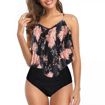 Women High Waist Leopard Print Tankini Swimwear Set - Swimwear Set - Blitz Swimwear - Mad Fly Essentials