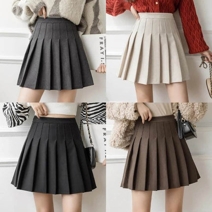 Women High Waist Solid A - Line Mini Skirt - Mini Skirt - BADAWEN - Mad Fly Essentials