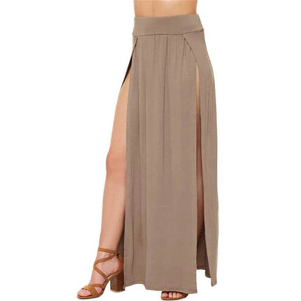 Women High Waist Summer Maxi Skirt - Skirt - Matteobenni - Mad Fly Essentials