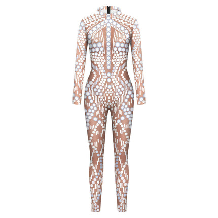 Women Jumpsuit Sequin Lace Nightclub Outfit - Mad Fly Essentials