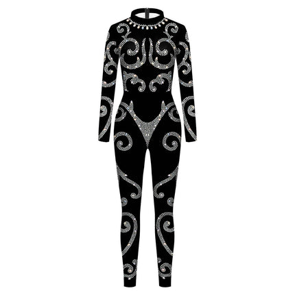 Women Jumpsuit Sequin Lace Nightclub Outfit - Mad Fly Essentials