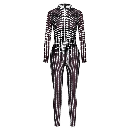 Women Jumpsuit Sequin Lace Nightclub Outfit - Mad Fly Essentials