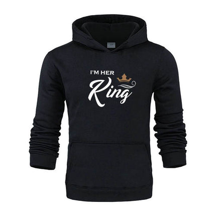 Women King Queen Lover Couple Sweatshirt 3D Hoodies - Hoodies - Adogirl - Mad Fly Essentials