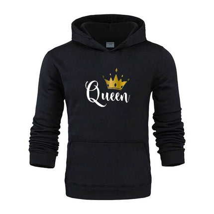Women King Queen Lover Couple Sweatshirt 3D Hoodies - Hoodies - Adogirl - Mad Fly Essentials