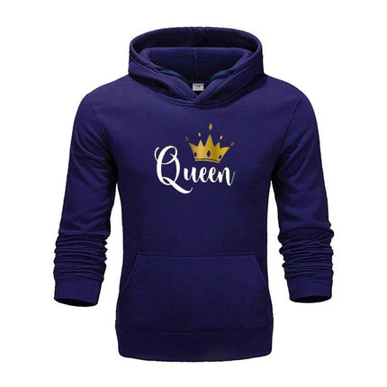 Women King Queen Lover Couple Sweatshirt 3D Hoodies - Hoodies - Adogirl - Mad Fly Essentials