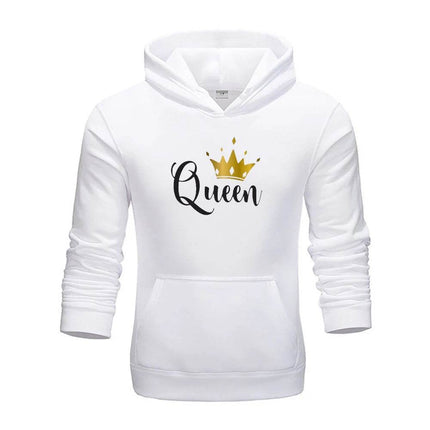 Women King Queen Lover Couple Sweatshirt 3D Hoodies - Hoodies - Adogirl - Mad Fly Essentials