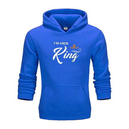 Women King Queen Lover Couple Sweatshirt 3D Hoodies - Hoodies - Adogirl - Mad Fly Essentials