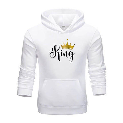 Women King Queen Lover Couple Sweatshirt 3D Hoodies - Hoodies - Adogirl - Mad Fly Essentials