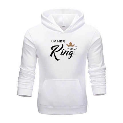 Women King Queen Lover Couple Sweatshirt 3D Hoodies - Hoodies - Adogirl - Mad Fly Essentials