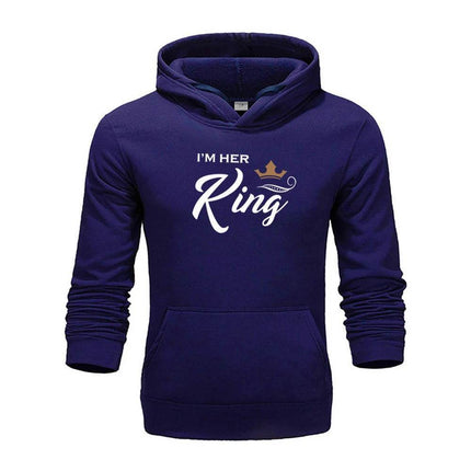 Women King Queen Lover Couple Sweatshirt 3D Hoodies - Hoodies - Adogirl - Mad Fly Essentials